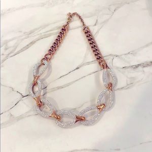 Swarovski Rose Gold Chain Necklace